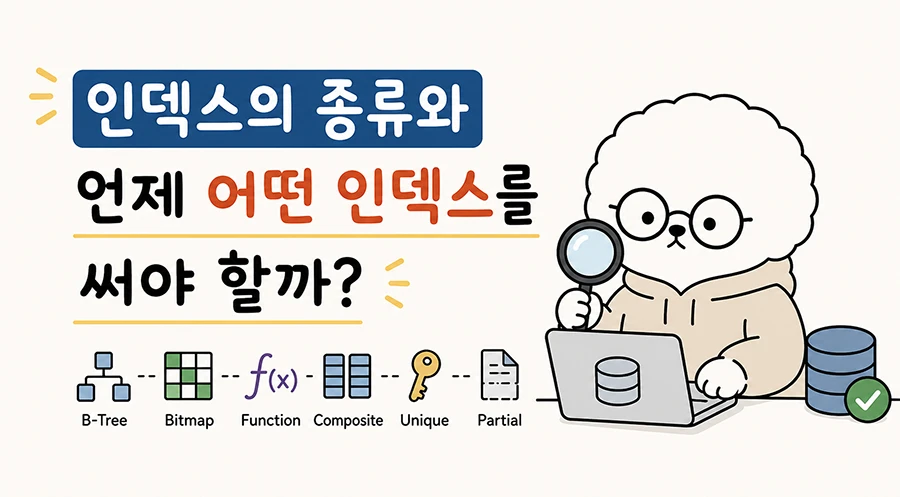인덱스의 종류와 언제 어떤 인덱스를 써야 할까