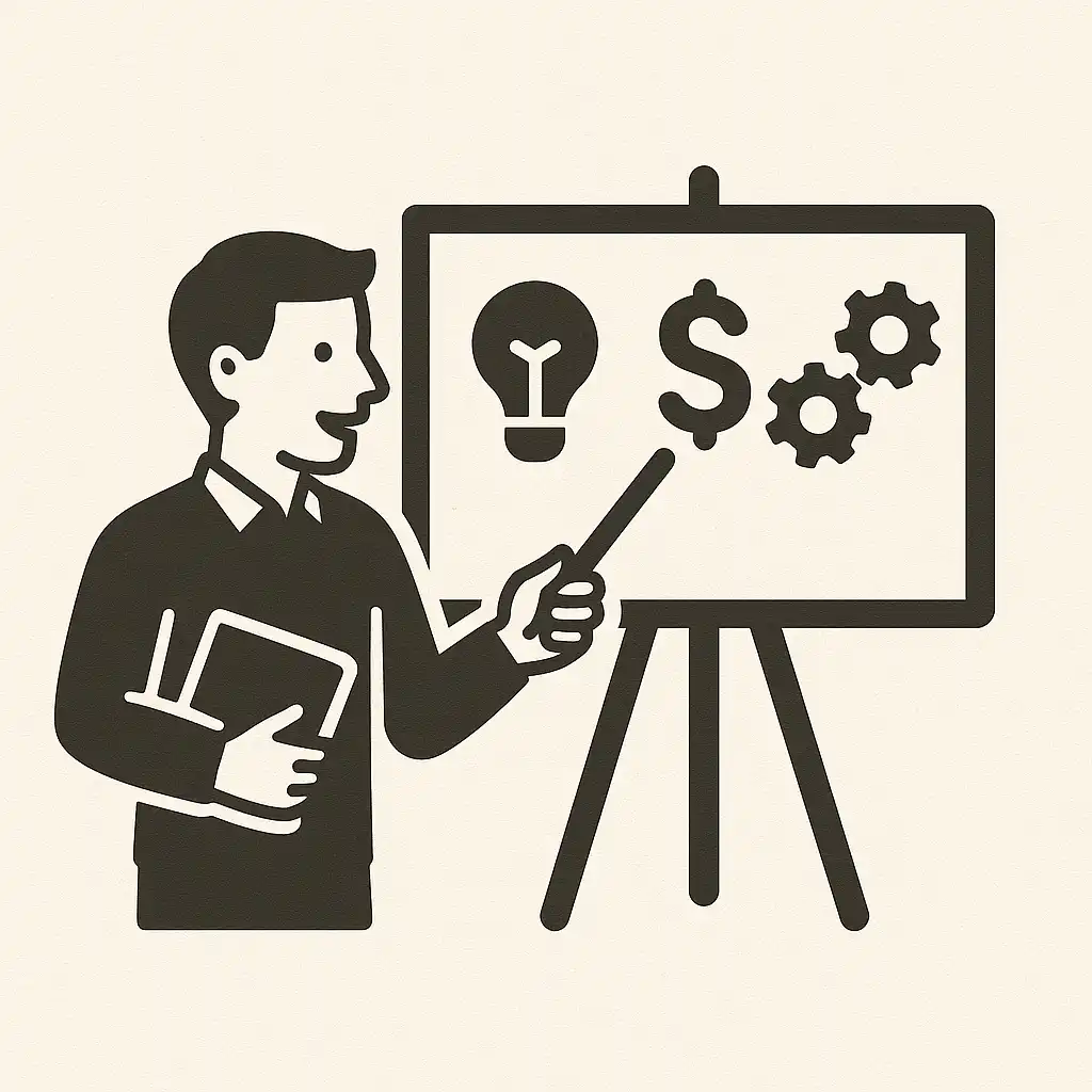 제가 가진 ‘정리하고 설명하는 능력’이 다른 사람에게 가치를 만들고, 나중에는 교육·콘텐츠·멘토링 같은 방식으로 수익 구조로 이어질 수 있다는 가능성을 시각적으로 담은 이미지입니다.